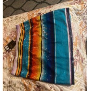 L&B Serape Sequin Skirt